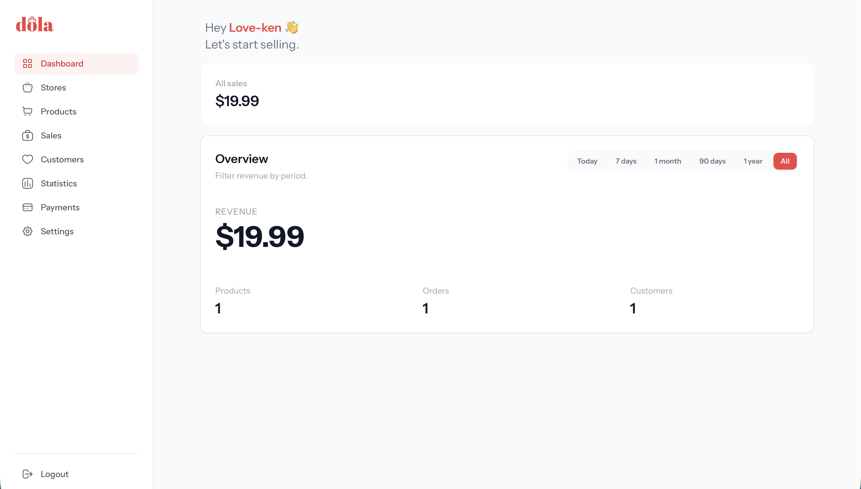 Dola Dashboard